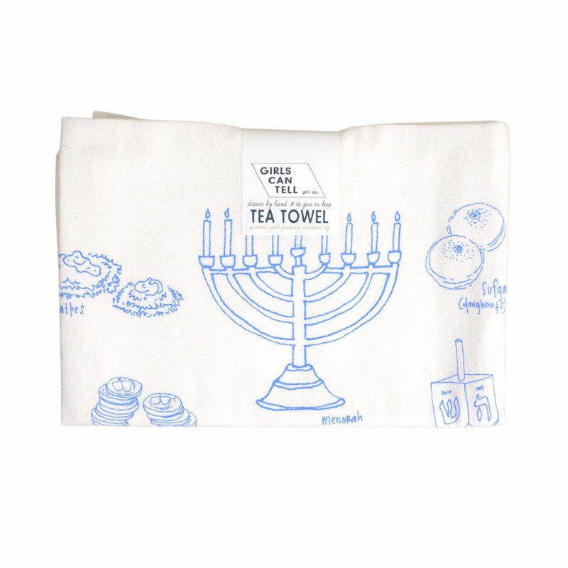 GCT Hanukkah Tea Towel -  - Tea Towels & Napkins - Feliz Modern