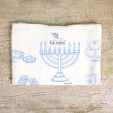 GCT Hanukkah Tea Towel -  - Tea Towels & Napkins - Feliz Modern