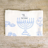 GCT Hanukkah Tea Towel -  - Tea Towels & Napkins - Feliz Modern