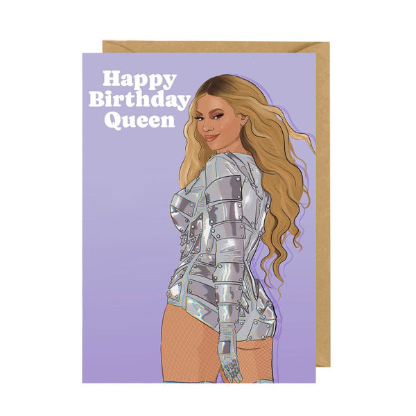 THQS Happy Bday Queen Card -  - Cards - Feliz Modern