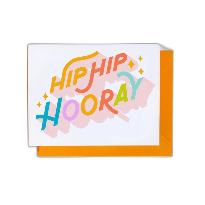 HAND* Hip Hip Hooray Card - - Cards - Feliz Modern