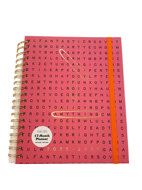 BAN Ready Word Search 17 Month Planner
