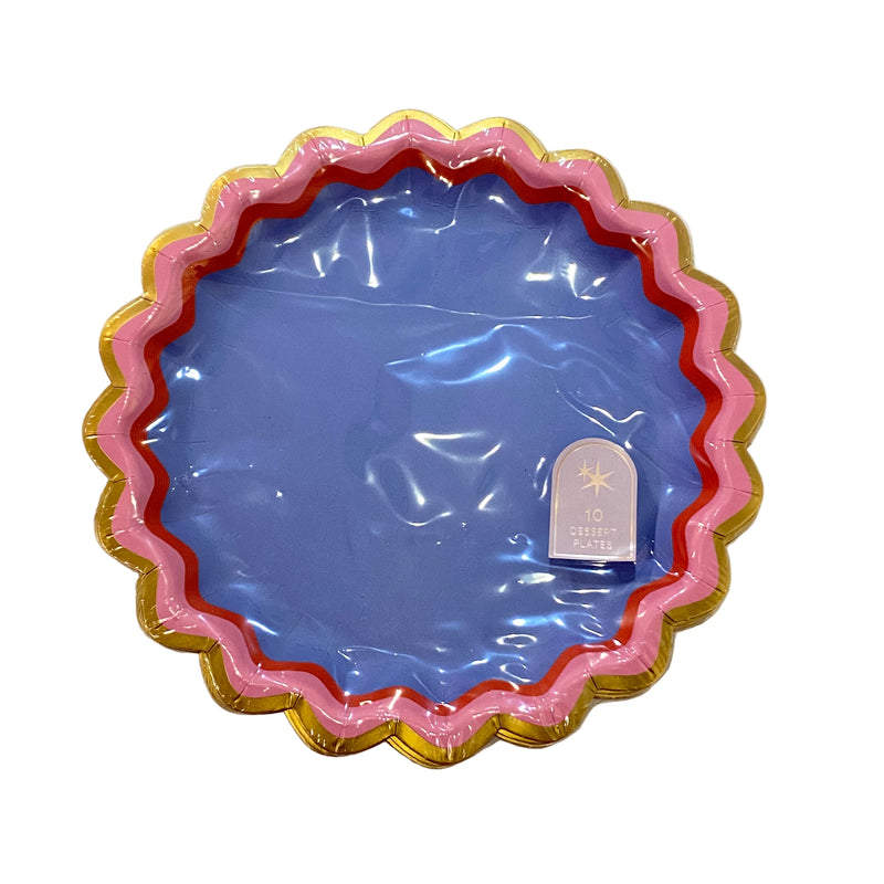 PPA Rainbow Dessert Plate Set - - Party Supplies - Feliz Modern