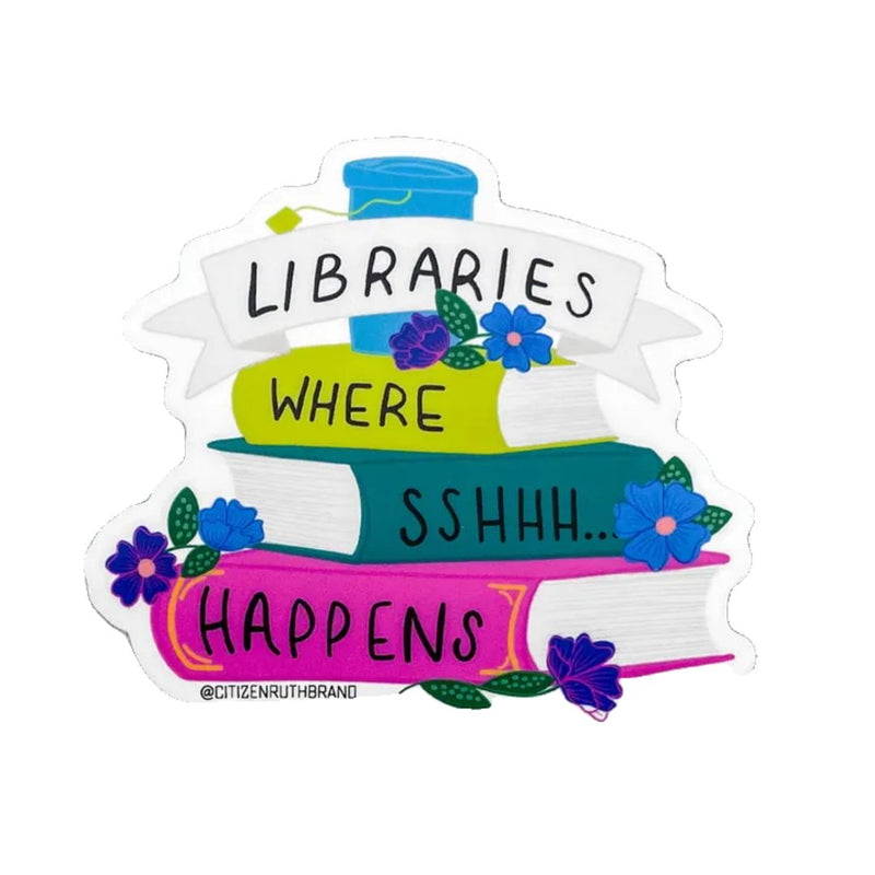 Contemporary Library Stickers CTR Libraries Sticker – Feliz Modern