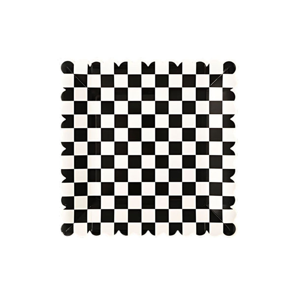 MMEY Checkered Paper Plates -  - Party Supplies - Feliz Modern