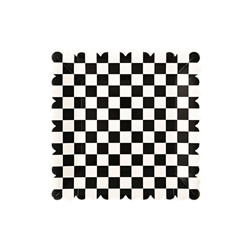 MMEY Checkered Paper Plates -  - Party Supplies - Feliz Modern