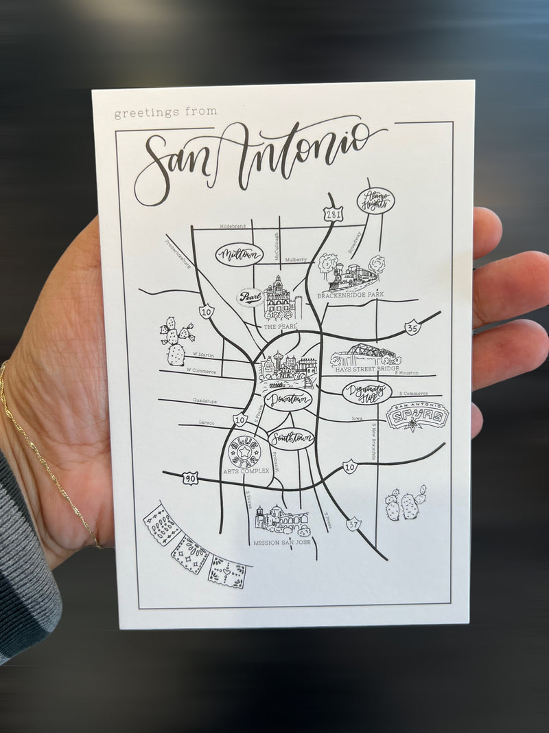 WWG San Antonio Postcard -  - Cards - Feliz Modern