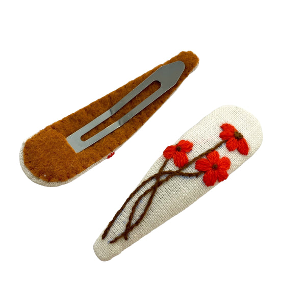 QECF Embroidered Hair Clip
