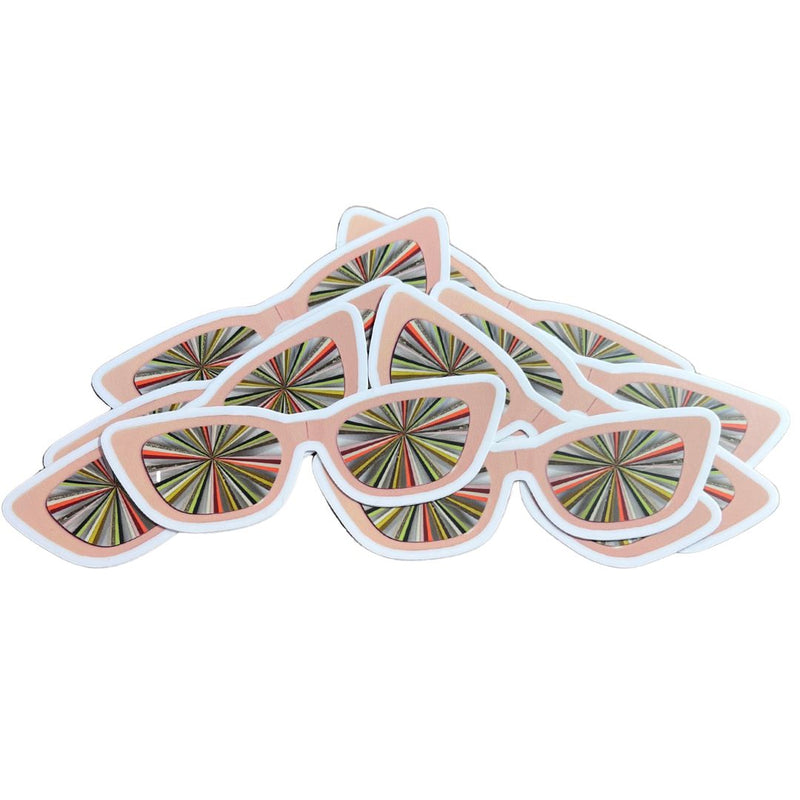 KO Kelly O'Connor Pink Shades Sticker -  - Stickers - Feliz Modern