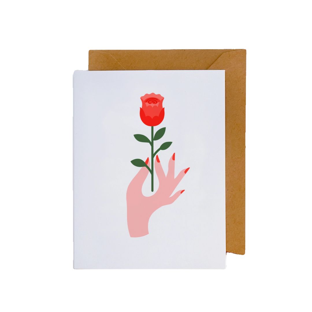 Rose Card Rance HAND Rose Card – Feliz Modern