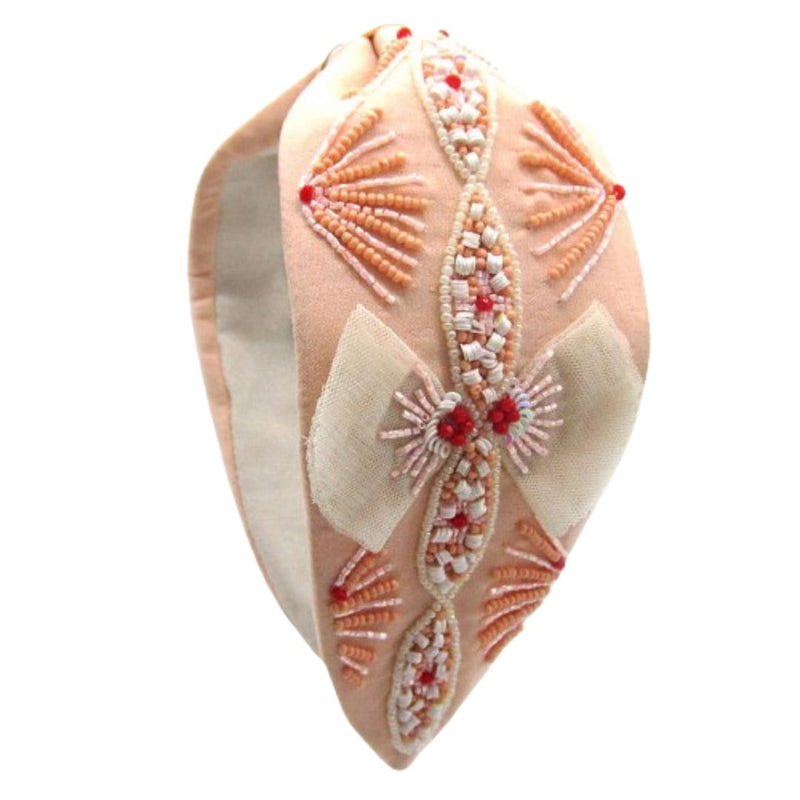 FHCT Embroidered Headband - Rose Pink - Hair Accessories - Feliz Modern