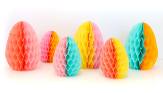 KAC Color Egg Honeycomb Decorations – Feliz Modern