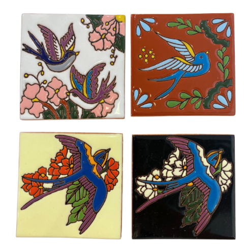 AAES Swallows Tile Coaster - - Coasters - Feliz Modern