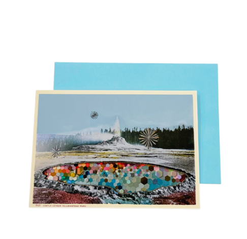 KO Castle Geyser Yellowstone Greeting Card - - Cards - Feliz Modern
