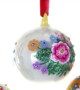 CFC Floral Folk Ornament - white - Christmas - Feliz Modern