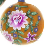 CFC Floral Folk Ornament - orange - Christmas - Feliz Modern