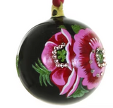 CFC Floral Folk Ornament - black - Christmas - Feliz Modern