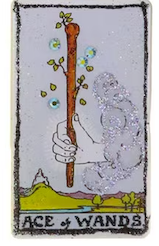 CFC Tarot Cards Ornament - Ace of Wands - Christmas - Feliz Modern