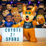 UNCB SATX Coyote Mascot - - Pillows & Throws - Feliz Modern