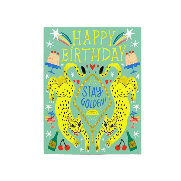 OEAC Stay Golden Birthday Card -  - Cards - Feliz Modern
