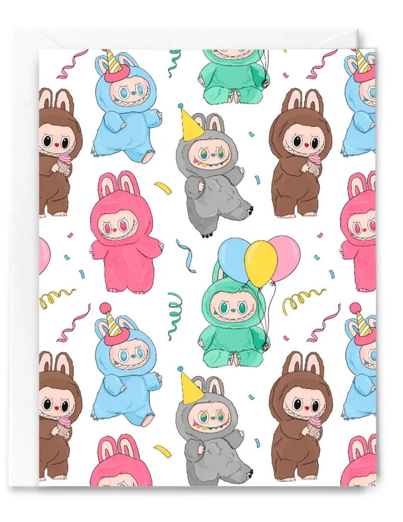 SAGO Monster Party Energy Birthday Card