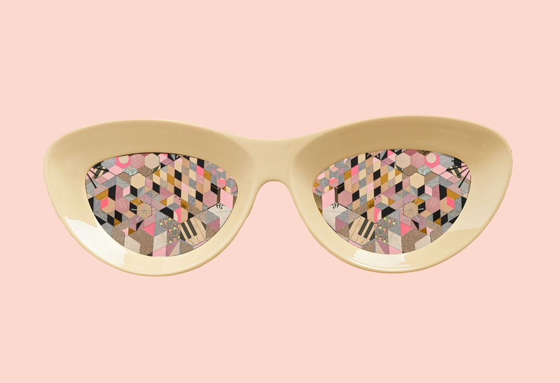 KO Kelly O'Connor Psychedelic Sunnies (Pale Pink) 13 x 19 - - Art - Feliz Modern