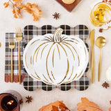 MMEY Cream Pumpkin Plates - - Party Supplies - Feliz Modern