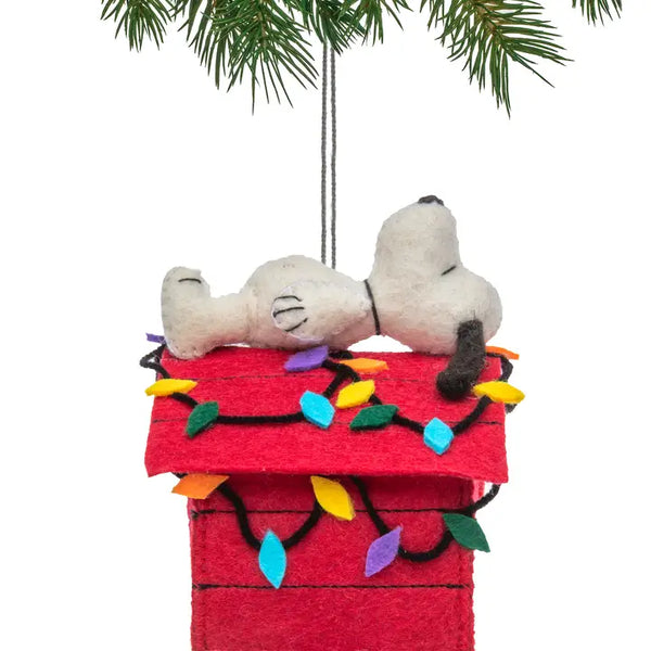 SROB Snoopy Christmas Felt Ornament - - Christmas - Feliz Modern