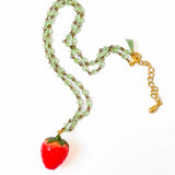 NPT Strawberry Charm Necklace - - Necklaces - Feliz Modern