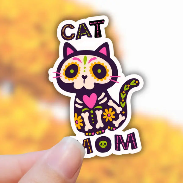 LLTN Cat Mom Skeletal Sticker - - Stickers - Feliz Modern