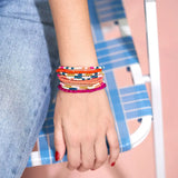 IKA Fall Rainbow Beaded Bracelets