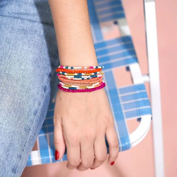 IKA Fall Rainbow Beaded Bracelets