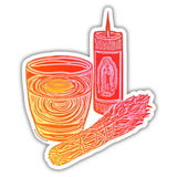 NAT Limpia Sticker - Pink & Orange - Stickers - Feliz Modern