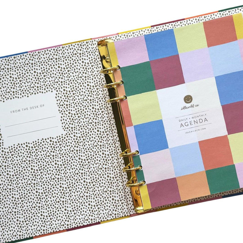 IDL Checkered Rainbow Planner -  - Office & Stationery - Feliz Modern