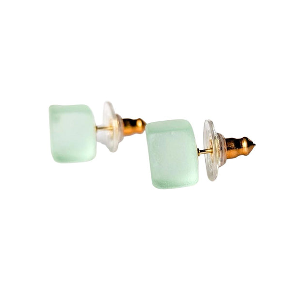 SGRJ Clear Antique Cube Earrings -  - Earrings - Feliz Modern