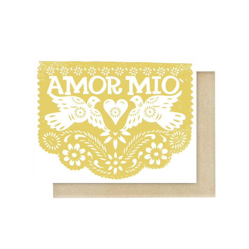 VIVG Amor Mio Papel Picado Card -  - Cards - Feliz Modern