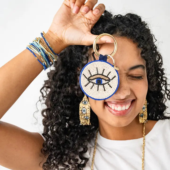 IKA Evil Eye and Heart Bag Charm