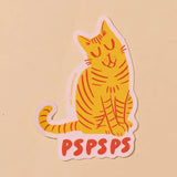 AHWA Pspsps Cat Sticker - - Stickers - Feliz Modern
