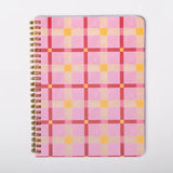 BAN Pink Plaid Mini Notebook