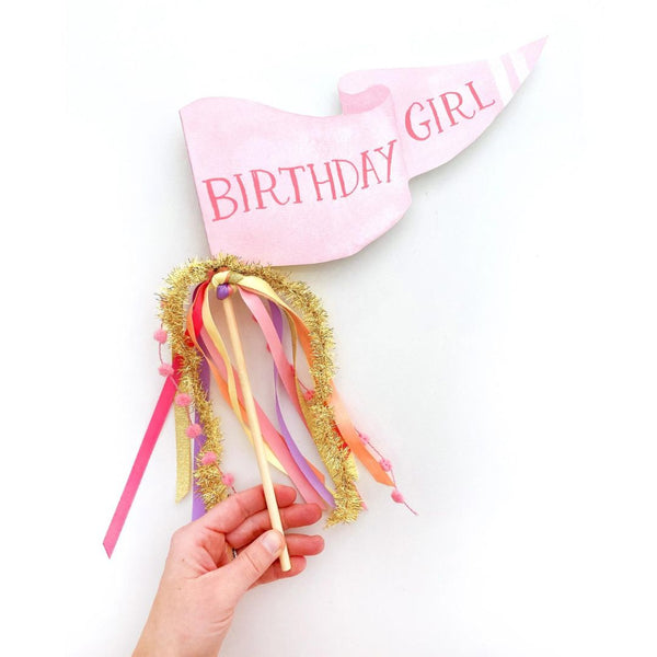 CMMT Birthday Girl Party Pennant -  - Party Supplies - Feliz Modern