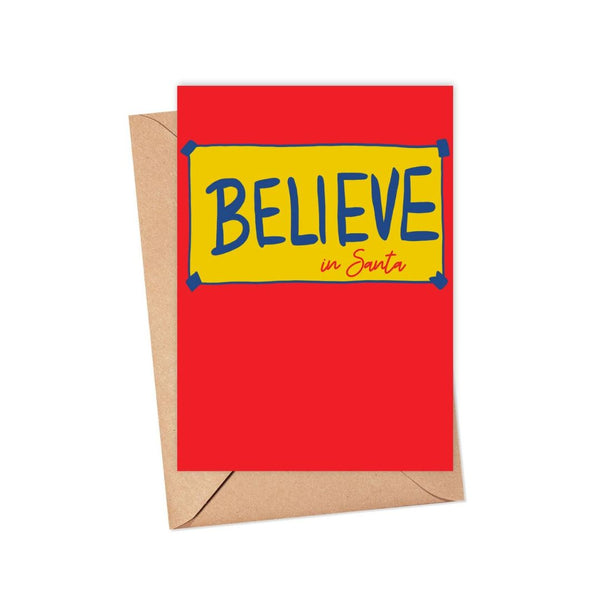 RIFR Believe In Santa Card -  - Christmas - Feliz Modern