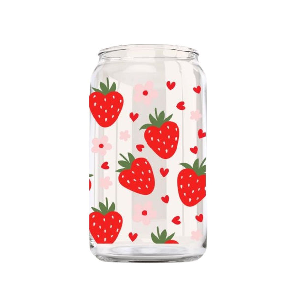 GHD Strawberry Glass Cup -  - Drinkware - Feliz Modern