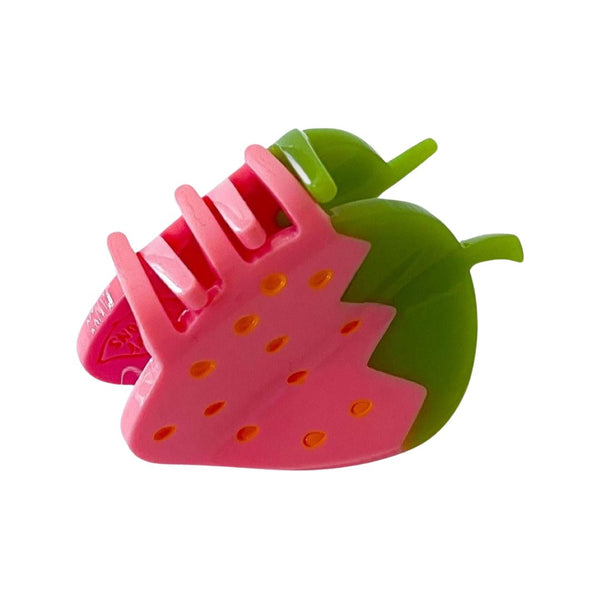 JLMNS Mini Pink Strawberry Hair Clip