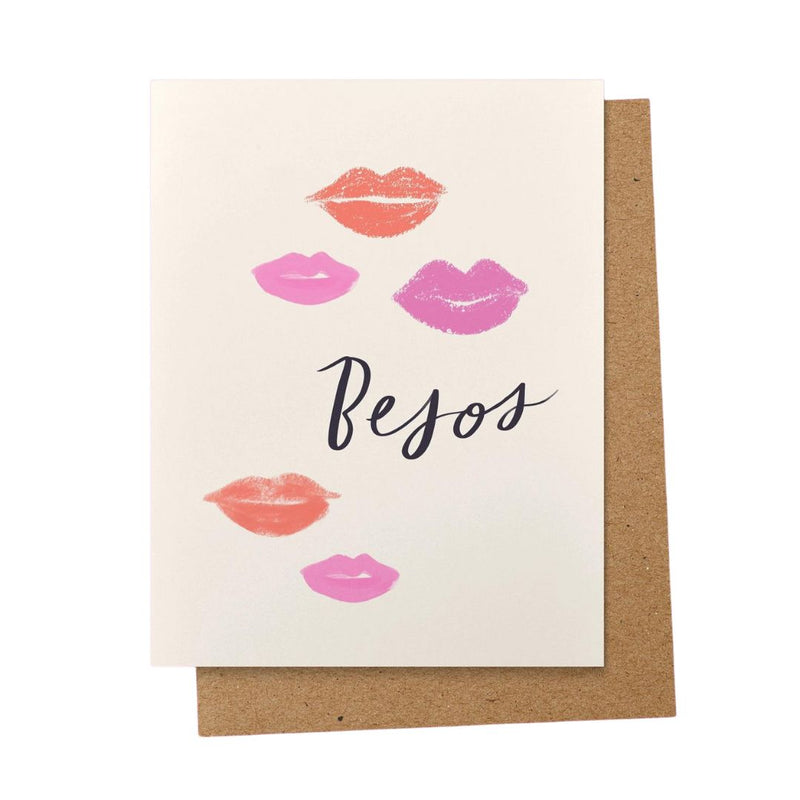 AAPK* Besos Card - - Cards - Feliz Modern