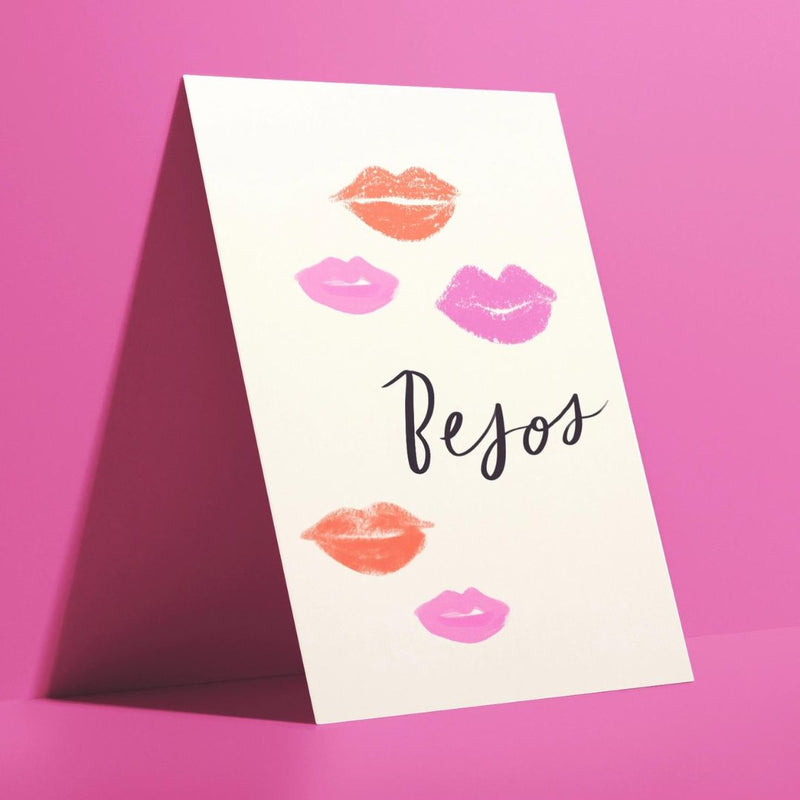 AAPK* Besos Card - - Cards - Feliz Modern