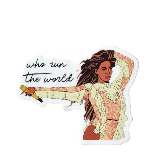 GPH* Who Run The World / Queen Bey Sticker - - Stickers - Feliz Modern