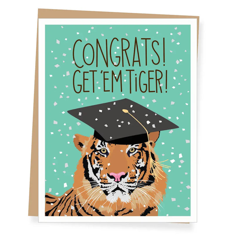 APT Get 'em Tiger Graduation Card – Feliz Modern