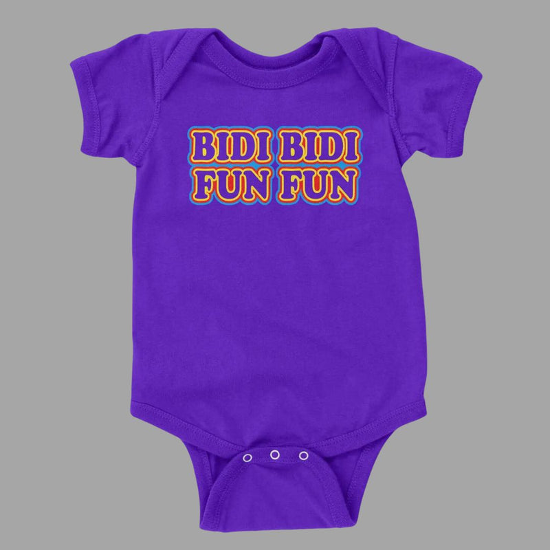 QRIC Bidi Bidi Fun Fun Onesie - 12M - Clothing - Feliz Modern