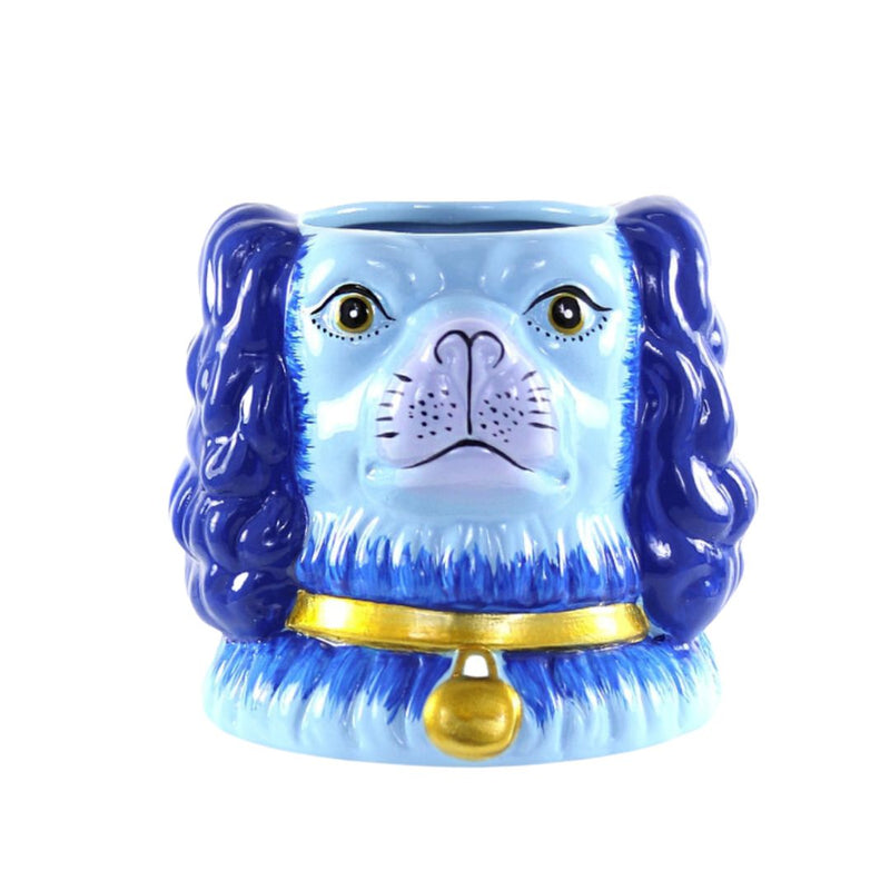 CFC Staffordshire Dog Vase - Blue - Decor Objects - Feliz Modern