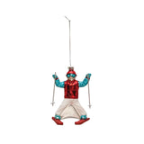 CCO Skier Ornament - Blue & Red Skier - Christmas - Feliz Modern